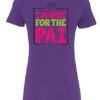 The Right Slice Ladies V-Neck Purple T-shirt – Back