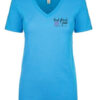 The Right Slice Ladies V-Neck Turquoise T-shirt